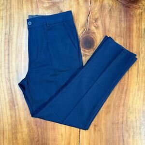 Druids Golf Men's Pants 34 x 30 Straight leg Navy Blue Flat Front Athletic BB18